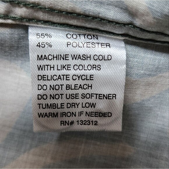 Howler Bros Mansfield Shirt Mens S Cotton Poly Distant Forms Dark Forest Print - Picture 13 of 16